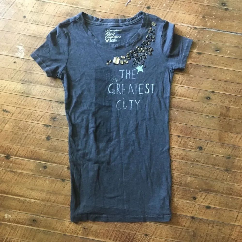 Hello, The Greatest City AEO slim T-shirt